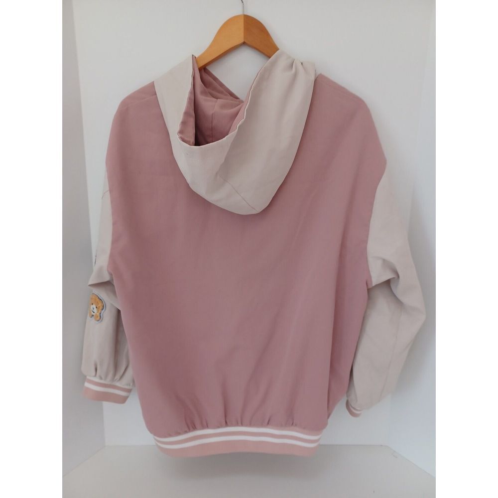 HTF Kawaii Harajuku Bear Jacket Sweater Pink Medium Limited Edition - Picture 4 of 9